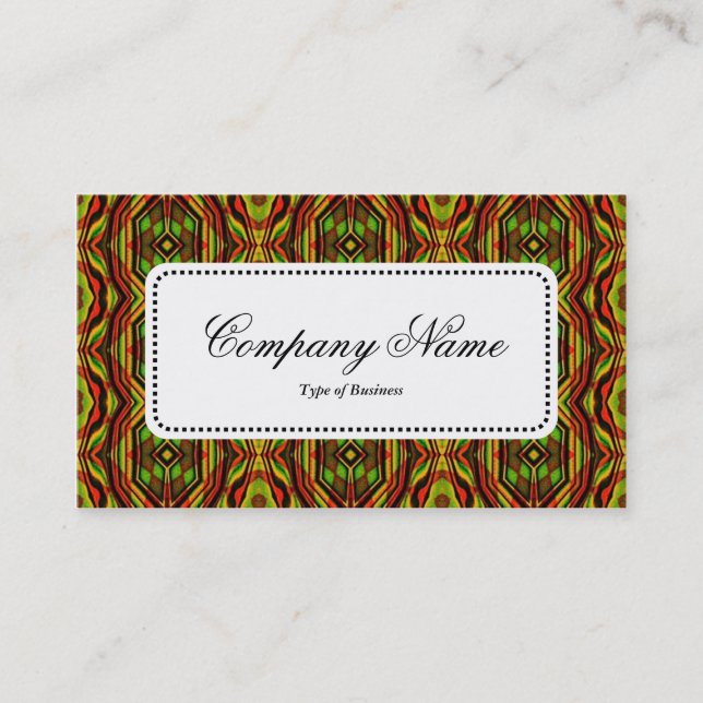 Centre Label v5 - Abstract Geometric Business Card (Front)