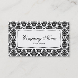 Centre Label v5 - Damask Business Card