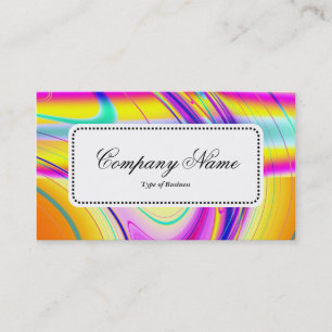 Centre Label v5 - Fractal Abstract 061012f Business Card
