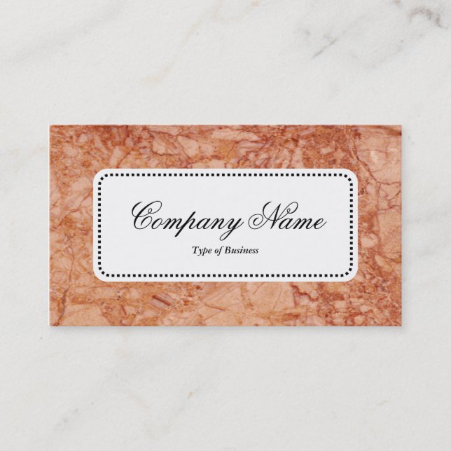Centre Label v5 - Marble 02 Business Card (Front)