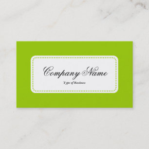 Centre Label v5 - Martian Green Business Card