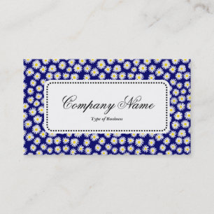 Centre Label v5 - Watercolor Daisies Business Card