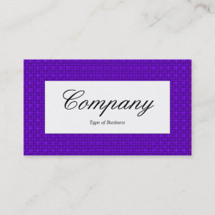 Centre Label - Violet Fabric Texture Business Card