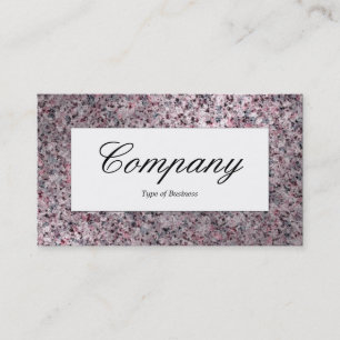 Centre Label - Warm Granite Business Card