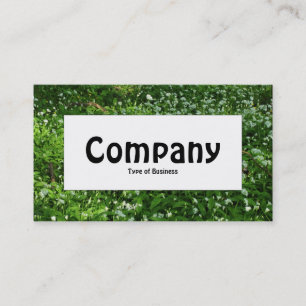 Centre Label - Woodland Flowers Business Card