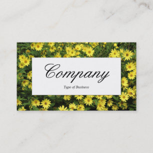 Centre Label - Yellow Daisies Business Card