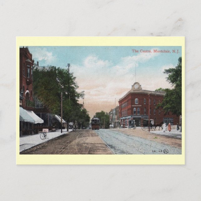 Centre, Montclair, New Jersey Vintage Postcard (Front)