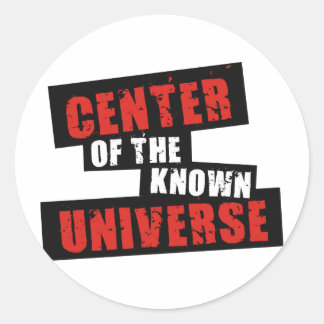 Centre of the Known Universe Classic Round Sticker