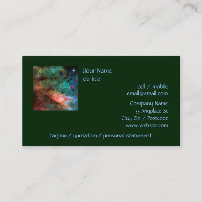 Centre of The Swan Nebula Business Card (Front)