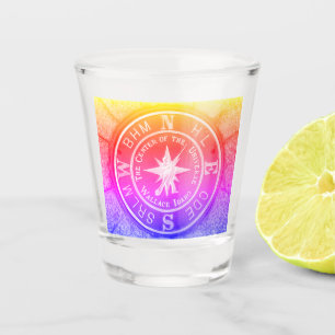 Centre of the Universe in Wallace Idaho V2 Shot Glass