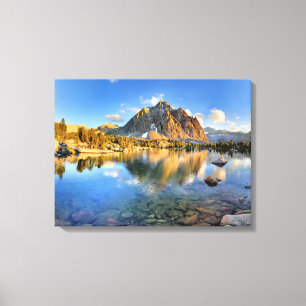 Centre Peak over Lower Golden Bear Lake - Sierra Canvas Print