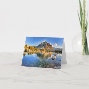 Centre Peak over Lower Golden Bear Lake - Sierra Card