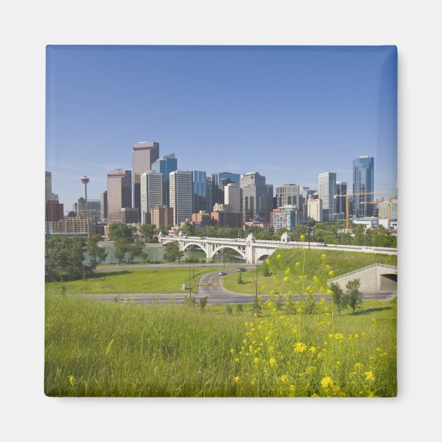 Centre St Bridge and Downtown Calgary, Alberta, 2 Magnet (Front)