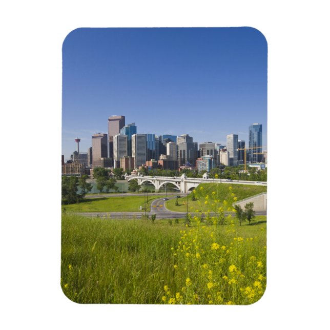 Centre St Bridge and Downtown Calgary, Alberta, 2 Magnet (Vertical)