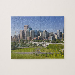 Centre St Bridge and Downtown Calgary, Alberta, Jigsaw Puzzle