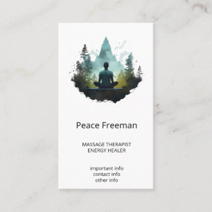 Centre Within Forest Meditation Business Card