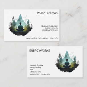Centre Within Forest Meditation Business Card