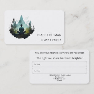 Centre Within Forest Meditation Business Card