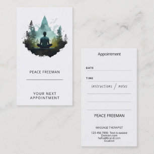 Centre Within Forest Meditation Business Card