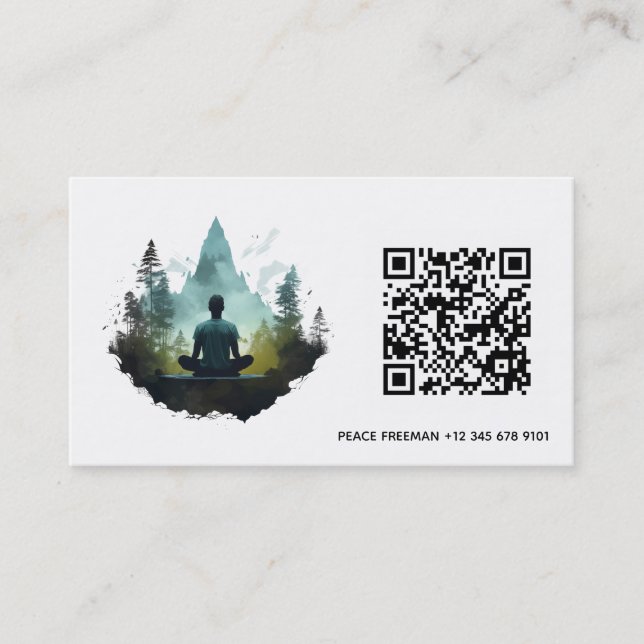 Centre Within | Forest Meditation Business Card (Front)