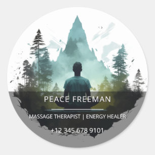 Centre Within   Forest Meditation Classic Round Sticker