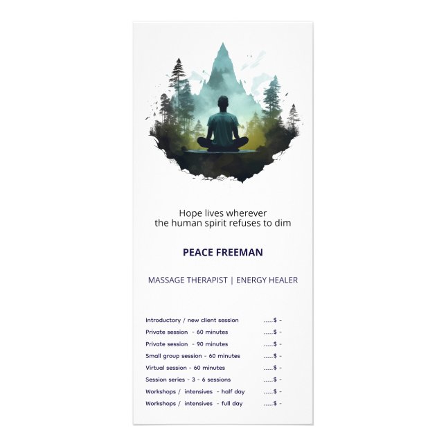 Centre Within | Forest Meditation Rack Card (Front)