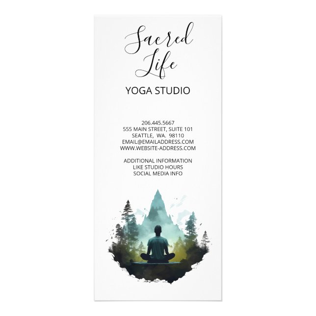 Centre Within | Forest Meditation Rack Card (Back)