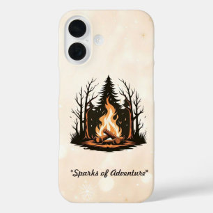 "Centred Campfire Design" iPhone 16 Case