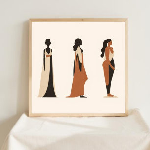 Centred Energy – Geometric Feminine Wall Art XIV