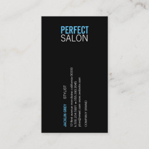 Centred Type (blue) Business Card