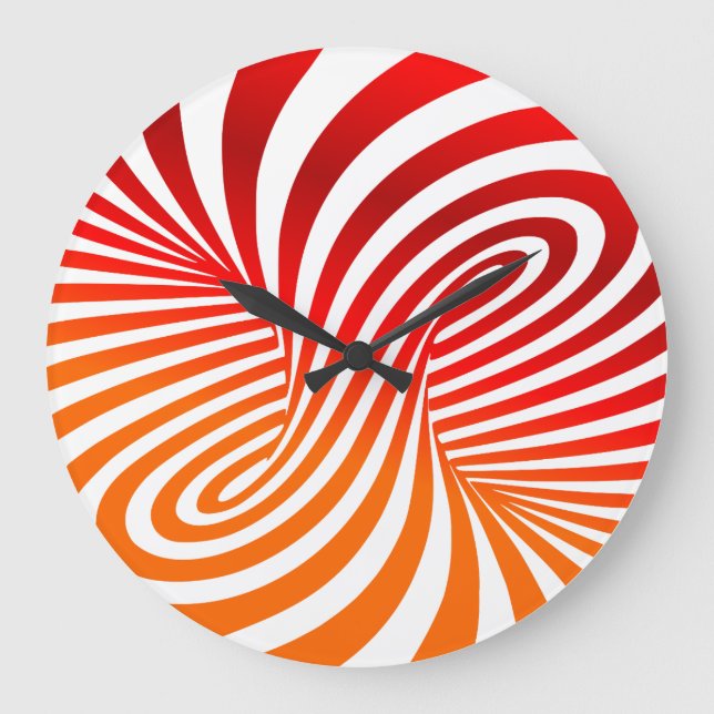 Centrifugal Illusion Acrylic Clock (Front)