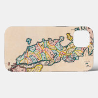 Centuries Old Antique Map of Japan Circa 1655
