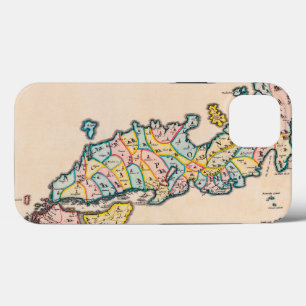Centuries Old Antique Map of Japan Circa 1655 iPhone 13 Case