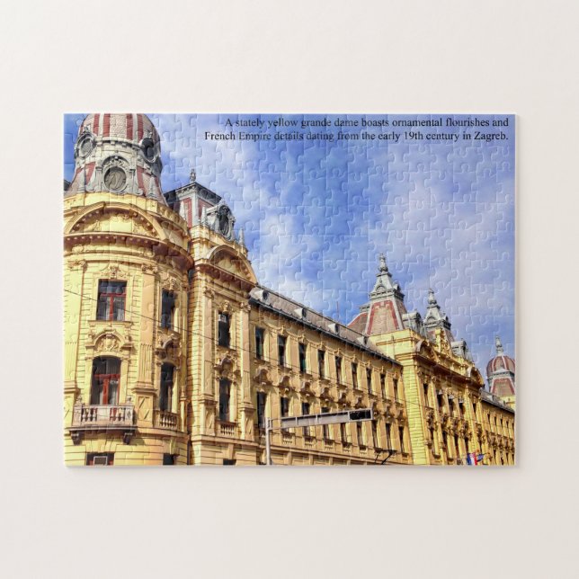 Centuries Old Building in Zagreb Croatia Jigsaw Puzzle (Horizontal)