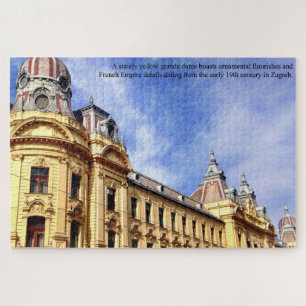 Centuries Old Building in Zagreb Croatia Large Jigsaw Puzzle
