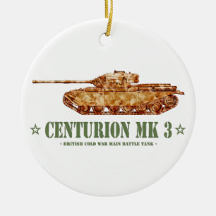 Centurion MK 3 Tank British MBT of Cold War Ceramic Tree Decoration