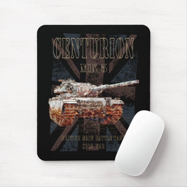 Centurion MK 5 MBT. British Main Battle Tank Mouse Pad (With Mouse)