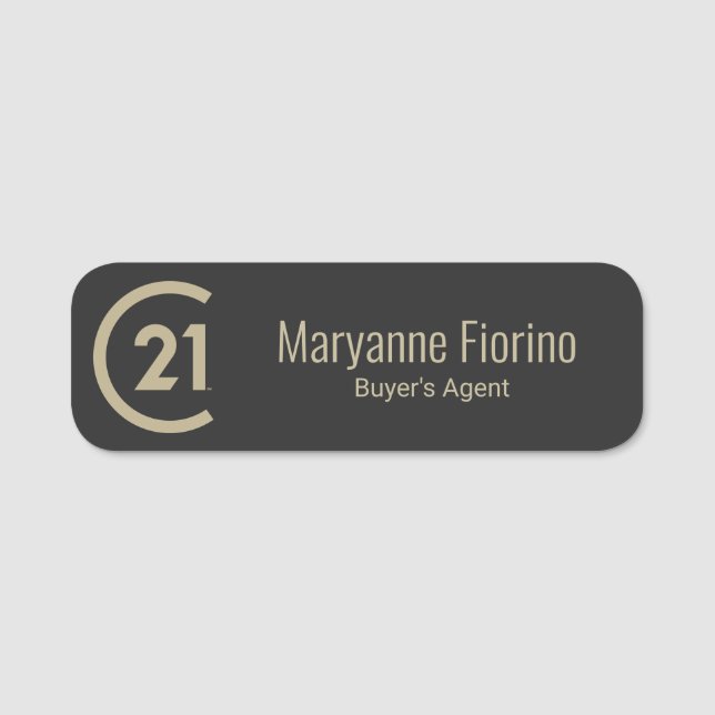 Century 21 Name Tag (Front)