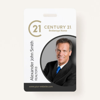Century 21 Realtor ID Card ID Badge