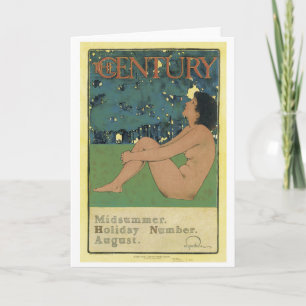 Century Midsummer Holiday August, Maxfield Parrish Card