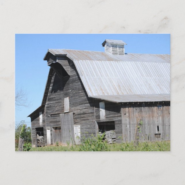 Century Old Barn Postcard (Front)