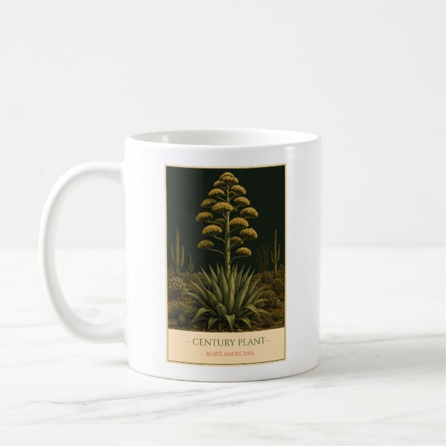 Century Plant – Vintage Botanical Mug (Left)