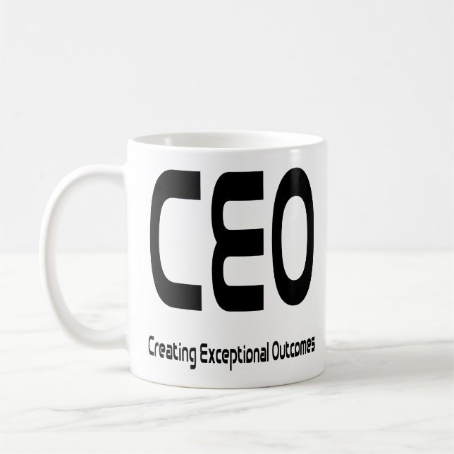 CEO Creation Exceptional Outcomes Coffee Mug (Left)