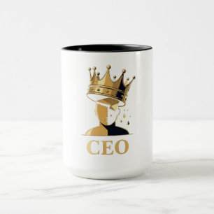CEO Crown Graphic T-Shirt – Minimalist V2 Mug