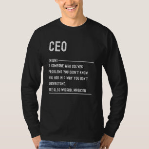 Ceo Definition Shirts Funny Job Title