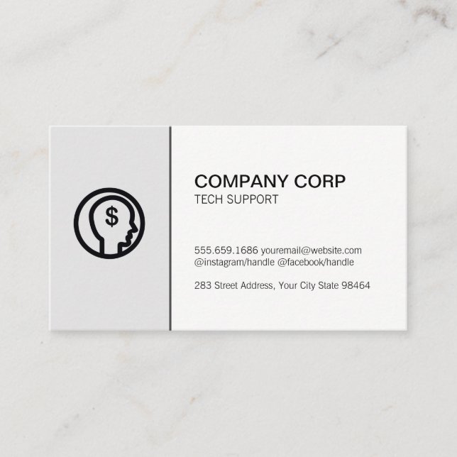 CEO Executive | Customer Support Finance Appointment Card (Front)