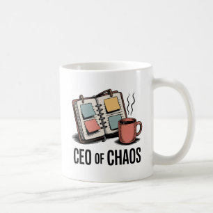 CEO of Chaos Motherhood Multitasking Humor Coffee Mug