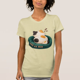"CEO of Nap" Cat Sleeping on The Couch T-Shirt