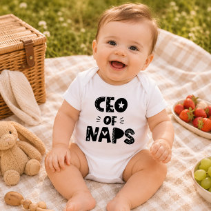 CEO of Naps Cute Modern Baby Shower Gift Bodysuit