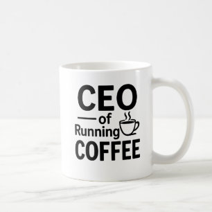 CEO of Running on Coffee Funny Office Mug